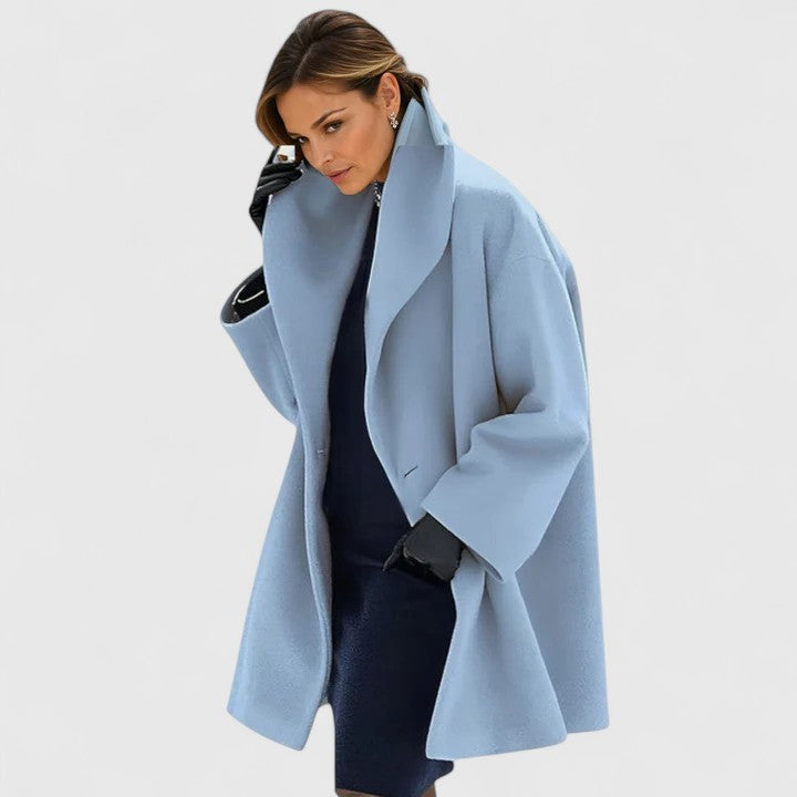Women’s Elegant Coat with Windproof Warmth