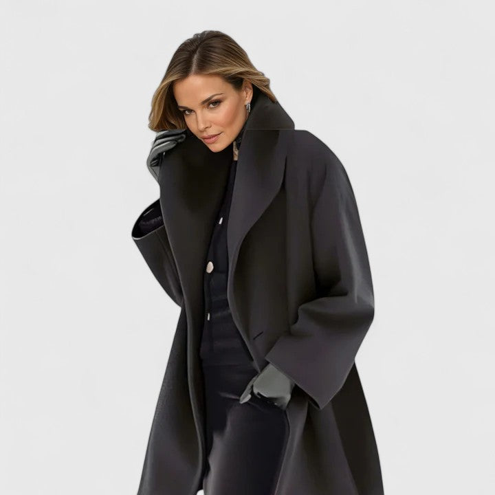 Women’s Elegant Coat with Windproof Warmth