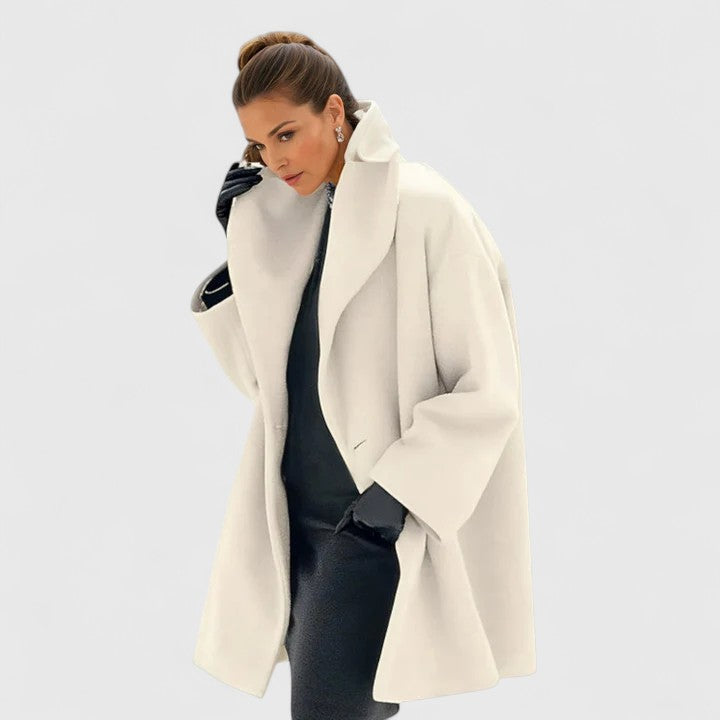 Women’s Elegant Coat with Windproof Warmth
