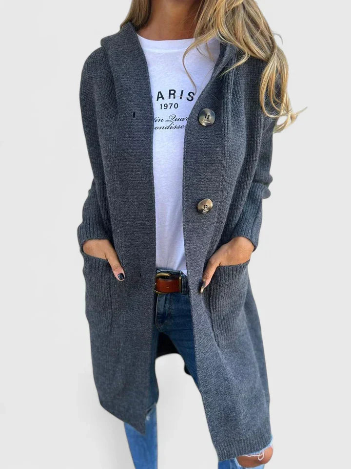 Women’s Cozy Cardigan with Button Closure