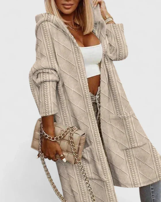 Women’s Longline Cardigan with Hood