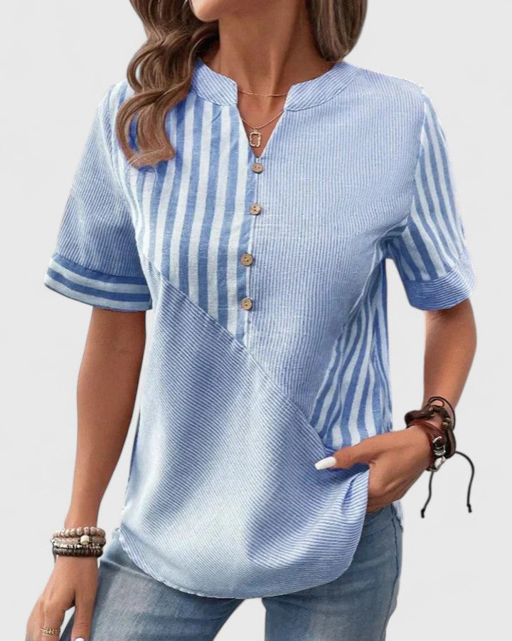 Women’s Sophisticated Blouse with Stripes