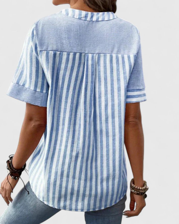 Women’s Sophisticated Blouse with Stripes