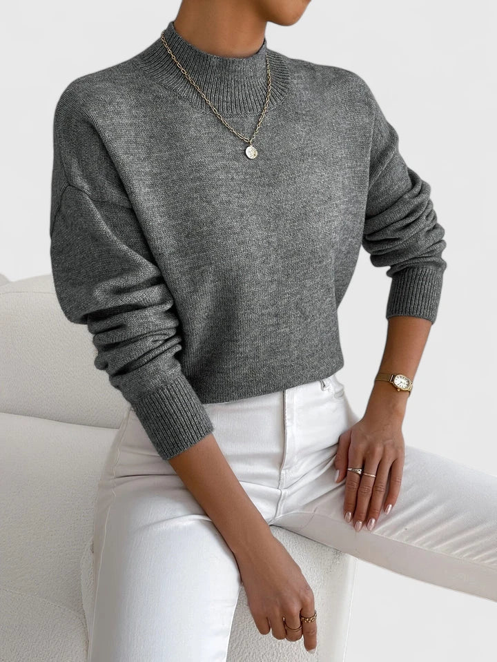 Marchelina | Women’s Elegant Turtleneck Sweater with Warm Collar