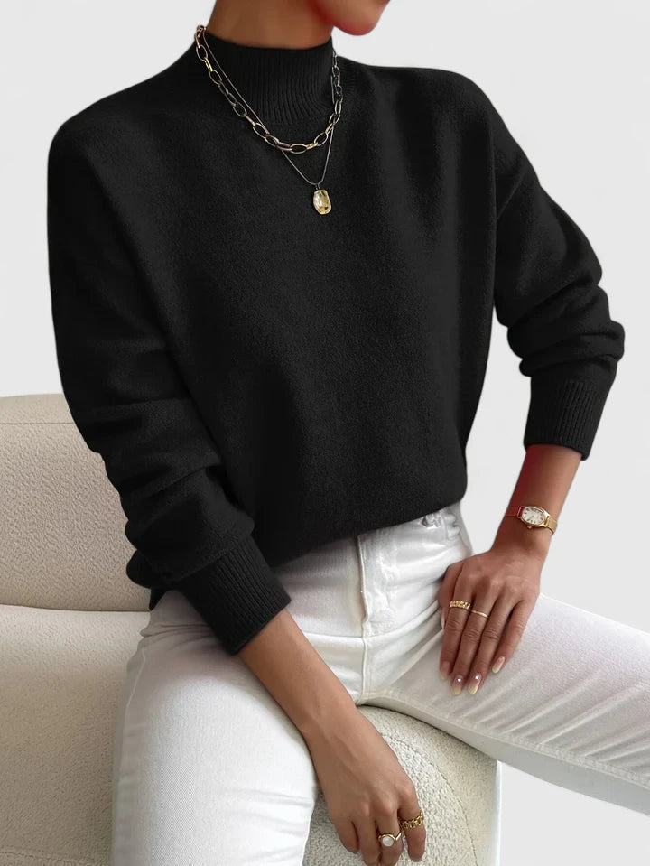 Marchelina | Women’s Elegant Turtleneck Sweater with Warm Collar