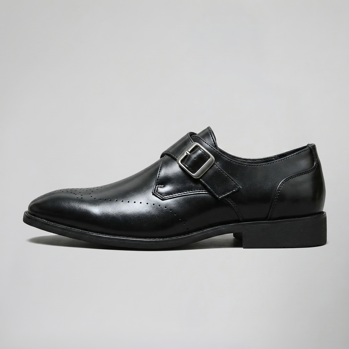 Men's Monk Strap Shoes – Burnished Leather