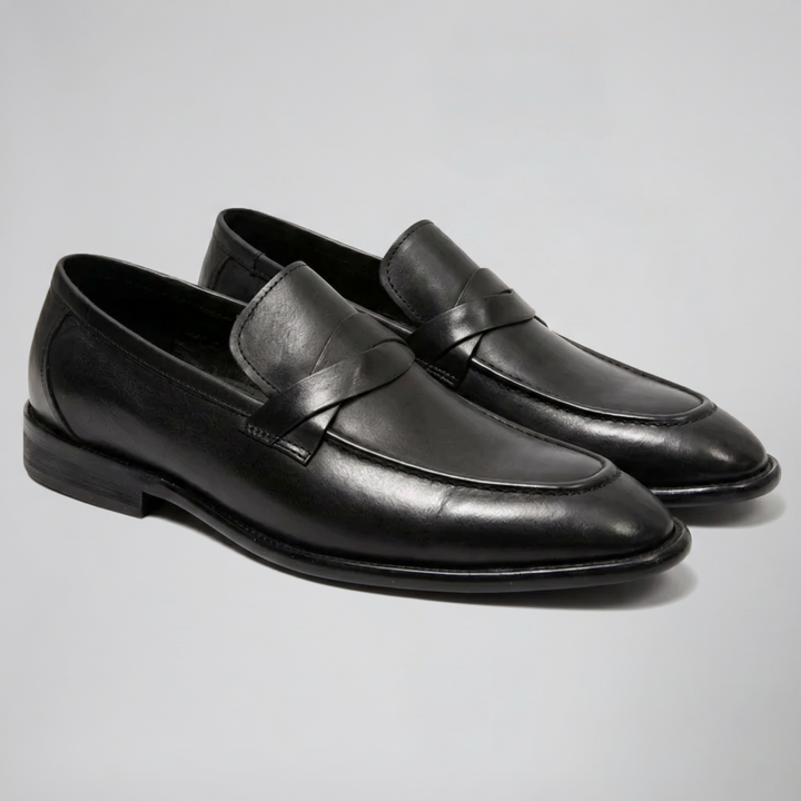 Men’s Burnished Leather Penny Loafer | Olamil