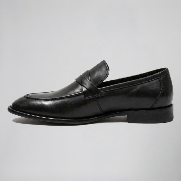 Men’s Burnished Leather Penny Loafer | Olamil