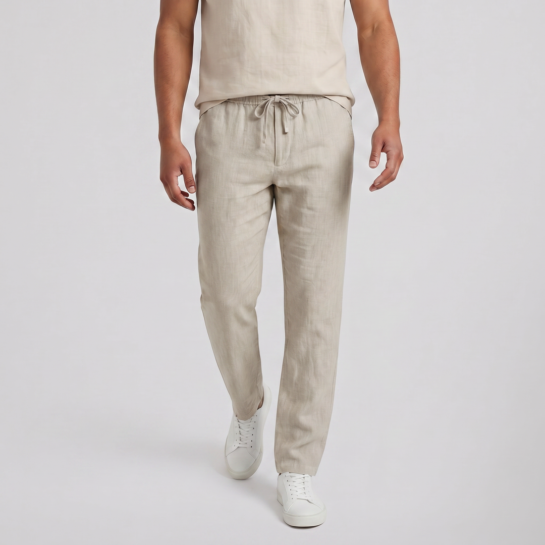 Men’s Relaxed Drawstring Summer Trousers | Olamil
