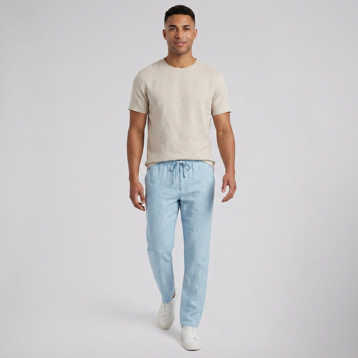 Men’s Relaxed Drawstring Summer Trousers | Olamil