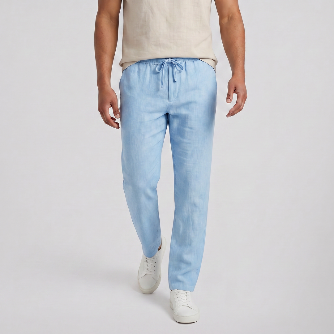 Men’s Relaxed Drawstring Summer Trousers | Olamil