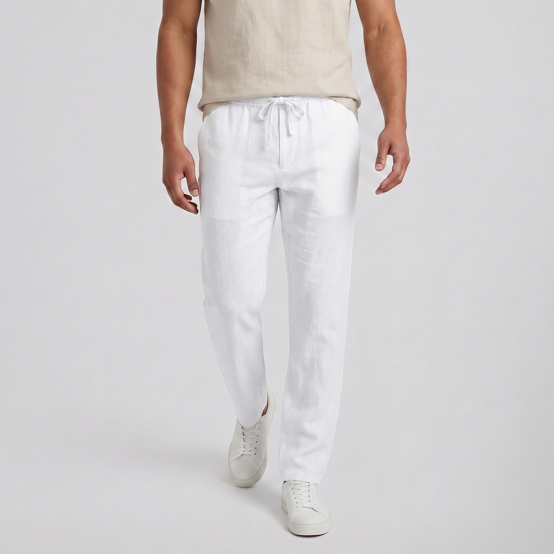 Men’s Relaxed Drawstring Summer Trousers | Olamil