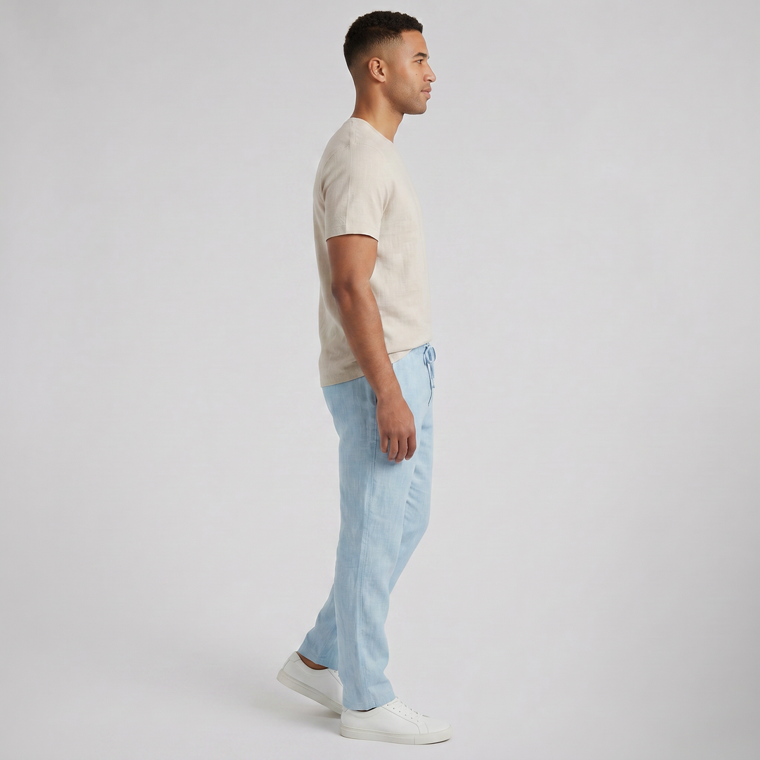 Men’s Relaxed Drawstring Summer Trousers | Olamil