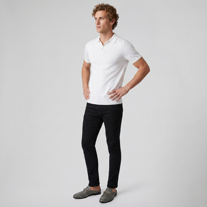 Men's Horsebit Loafers, Backless Embossed Leather