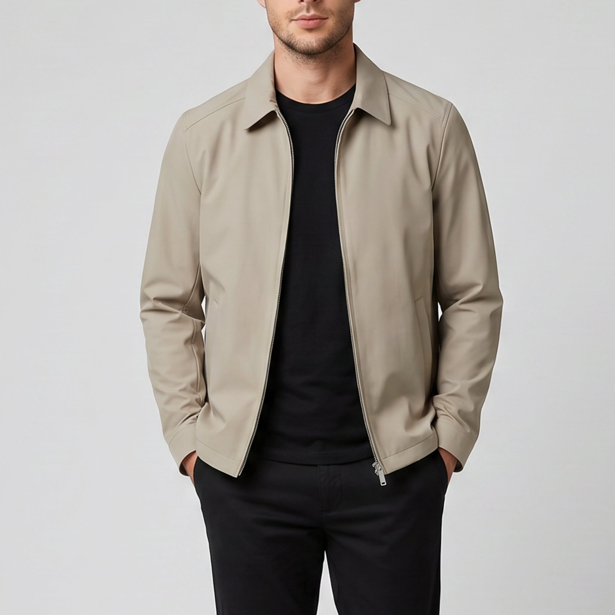 Men’s Herringbone Casual Lapel Blazer | Olamil