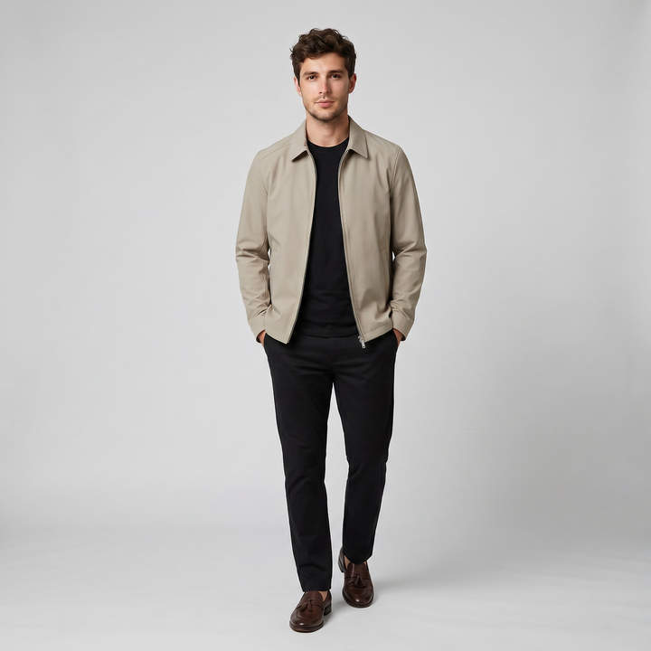 Men’s Herringbone Casual Lapel Blazer | Olamil
