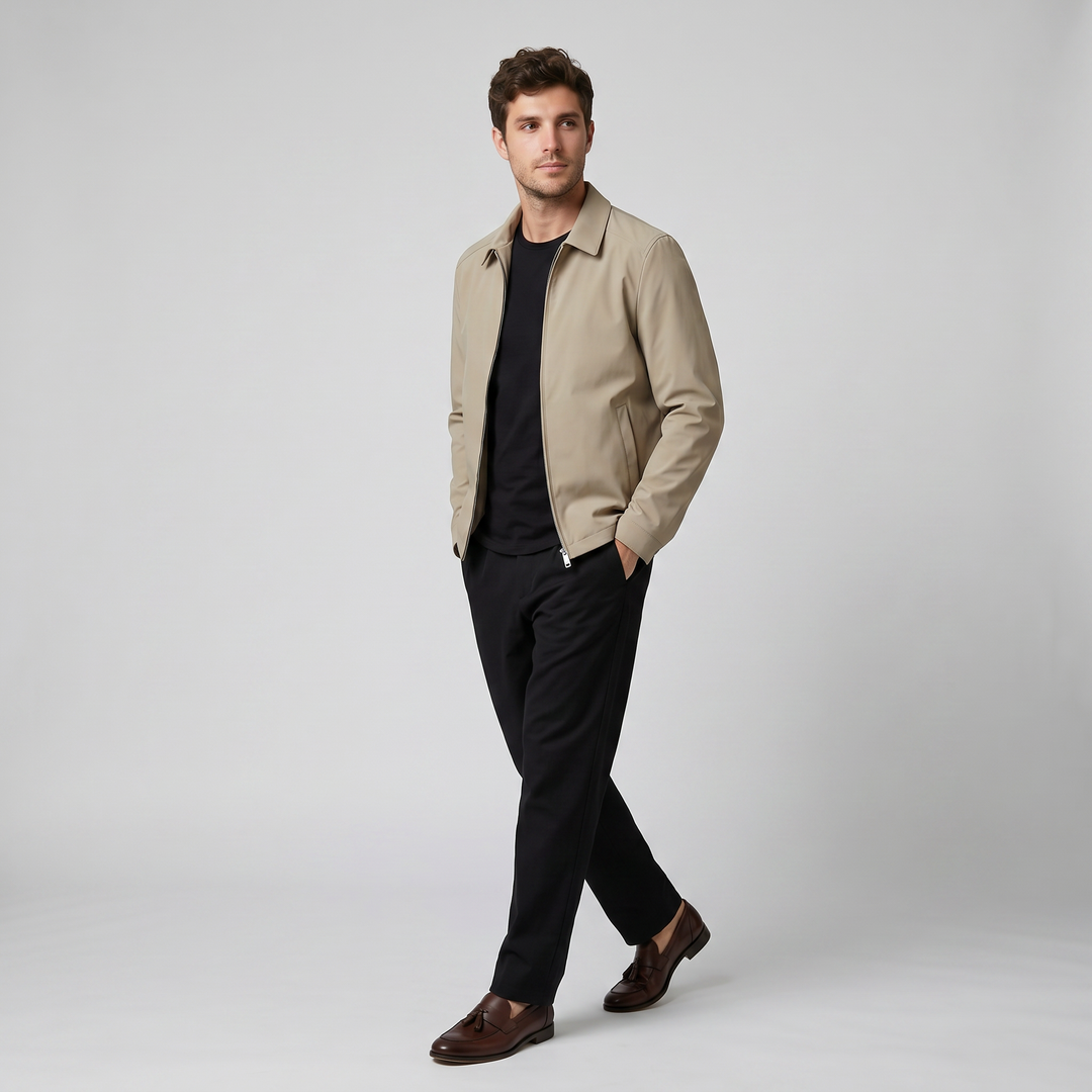 Men’s Herringbone Casual Lapel Blazer | Olamil