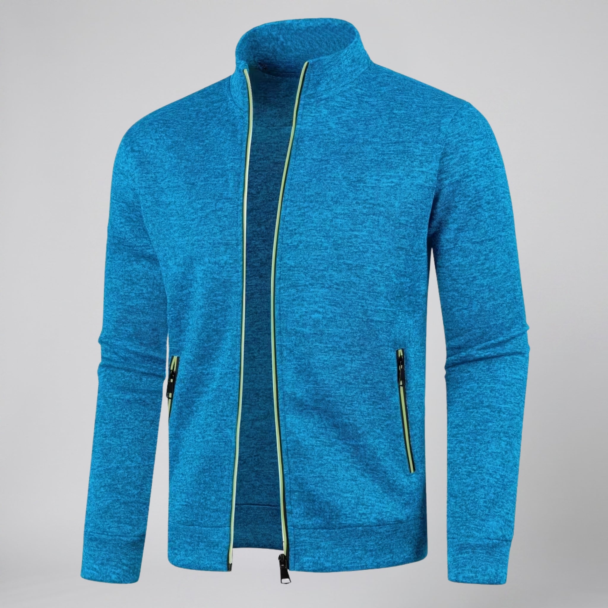 Olamil - Men’s High-Neck Zip-Up Knit Jacket