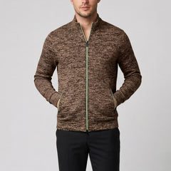 Men's Knit Jacket – High-Neck Zip-Up