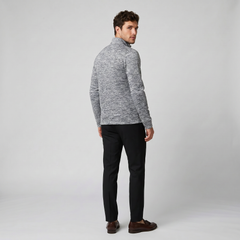 Men's Knit Jacket – High-Neck Zip-Up