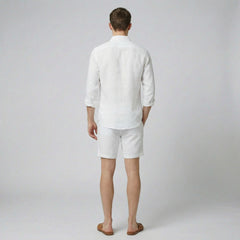 Men's Linen-Look Shirt – Long Sleeve