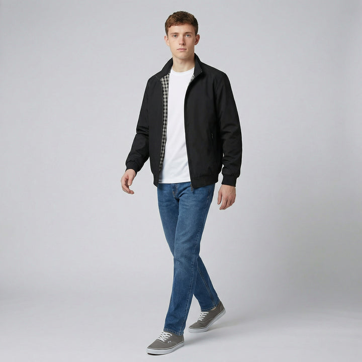 Men's Lightweight Zip-Up Bomber Jacket | Olamil