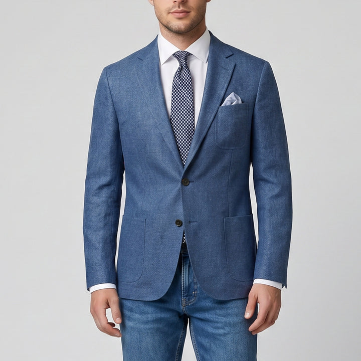 Men’s Linen-Blend Blazer | Olamil