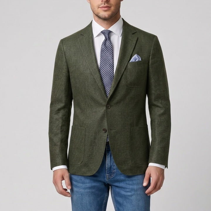 Men’s Linen-Blend Blazer | Olamil