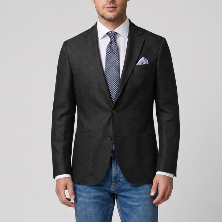 Men’s Linen-Blend Blazer | Olamil