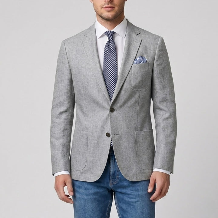 Men’s Linen-Blend Blazer | Olamil
