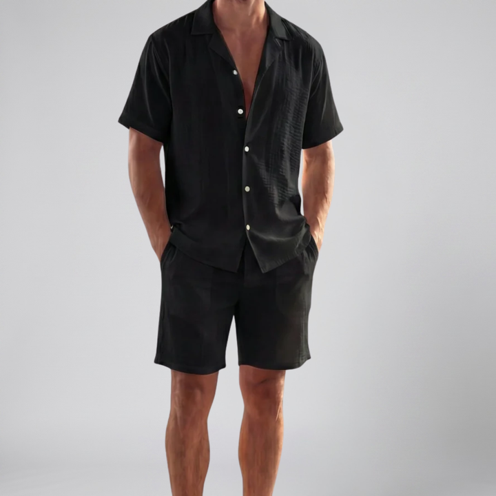 Men’s Linen Resort Shirt & Shorts Set | Olamil