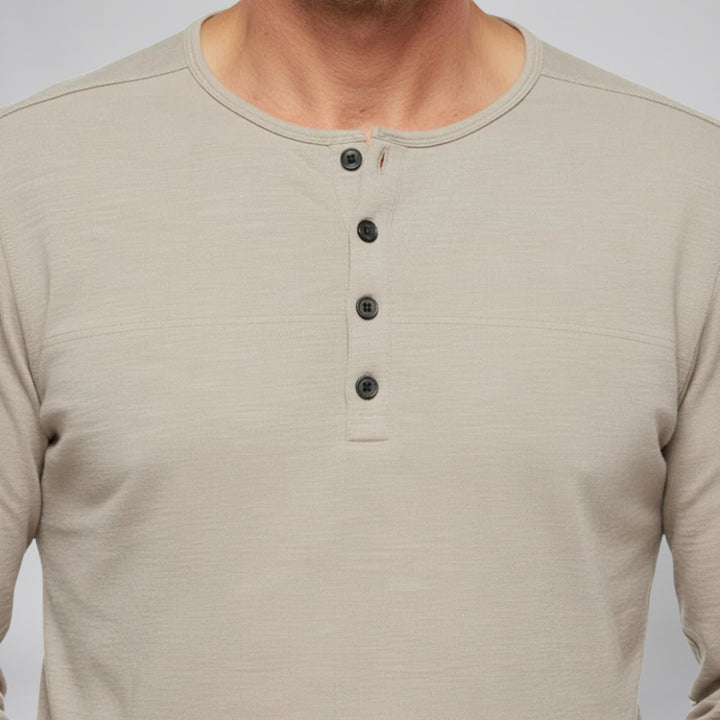 Men’s Long-Sleeve Cotton Slim-Fit T-Shirt | Olamil