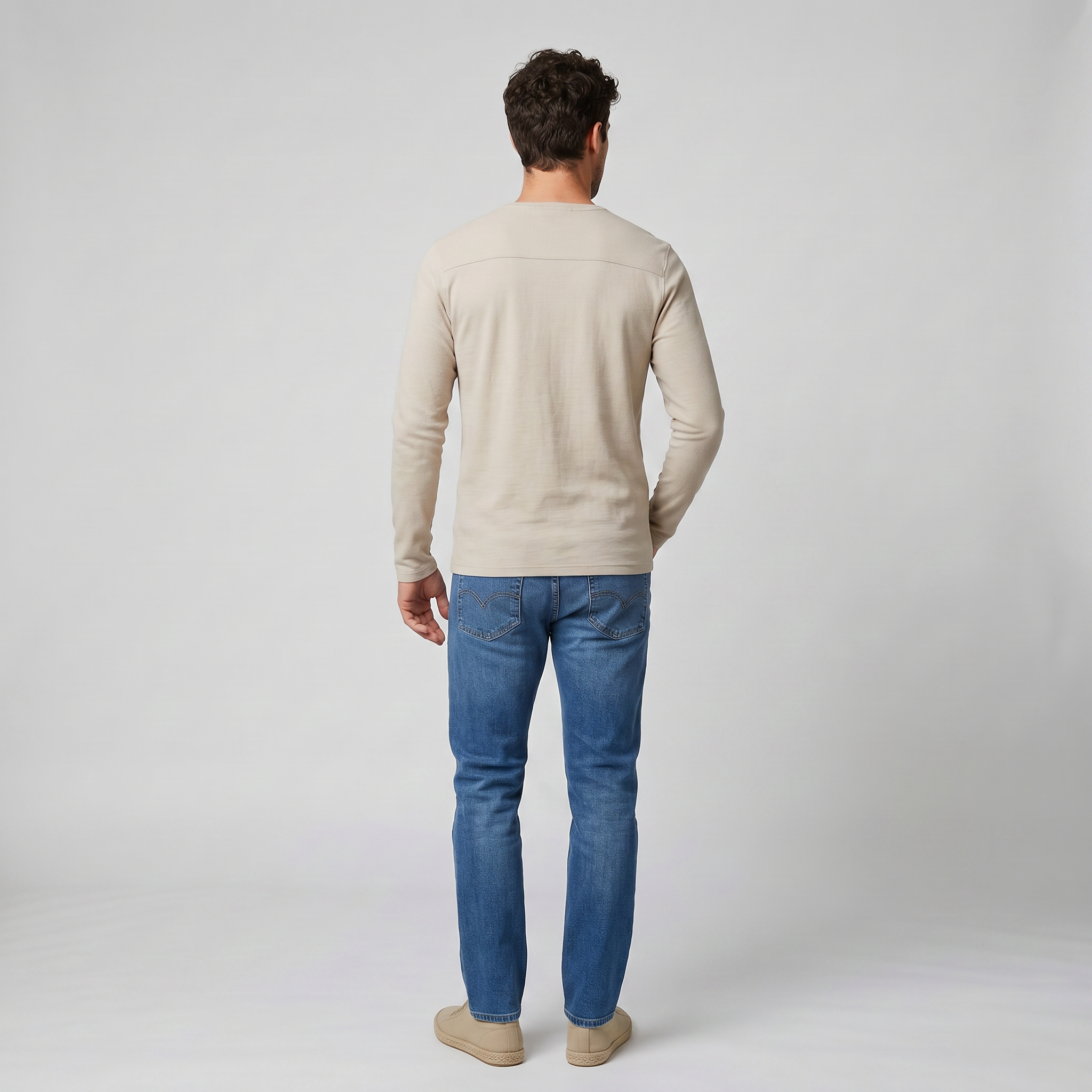 Men’s Long-Sleeve Cotton Slim-Fit T-Shirt | Olamil