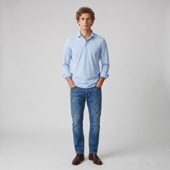 Men's Polo Shirt, Long Sleeve
