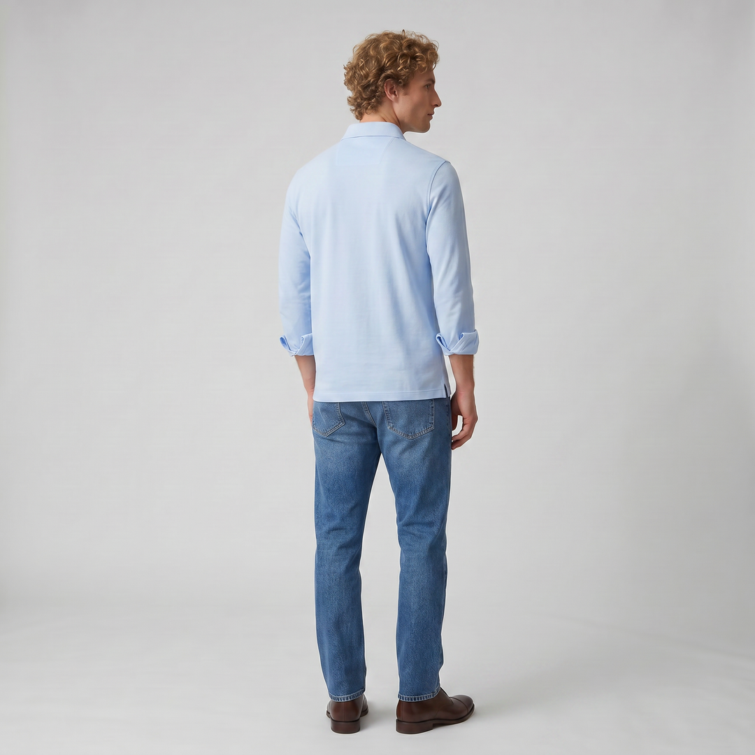 Men’s Long-Sleeve Polo Shirt | Olamil