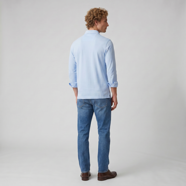 Men’s Long-Sleeve Polo Shirt | Olamil
