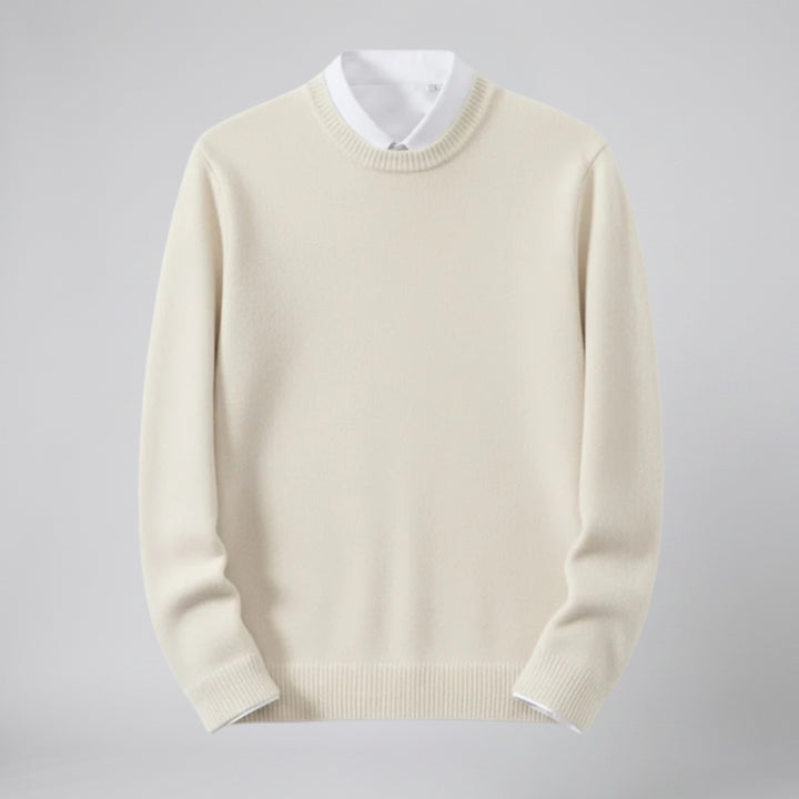 Men’s Cashmere Crew Neck Sweater – Relaxed Fit | Olamil