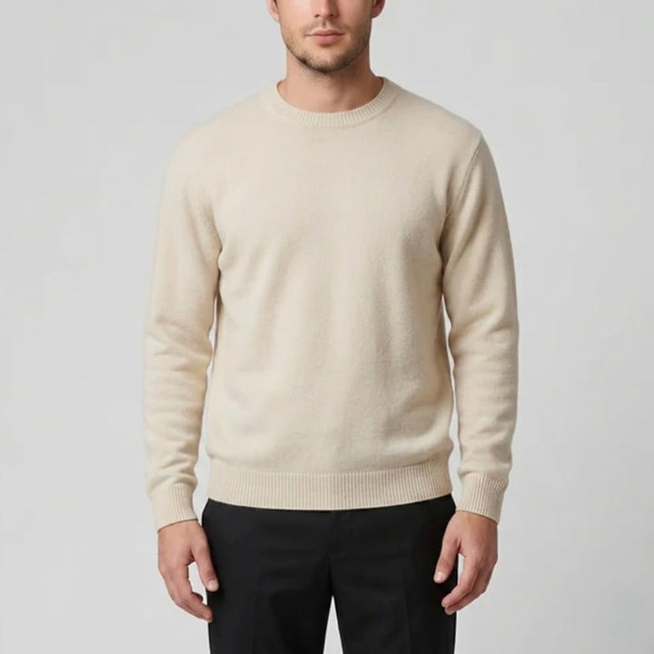 Men’s Cashmere Crew Neck Sweater – Relaxed Fit | Olamil