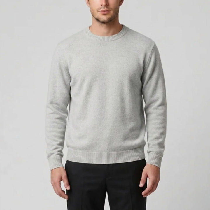 Men’s Cashmere Crew Neck Sweater – Relaxed Fit | Olamil