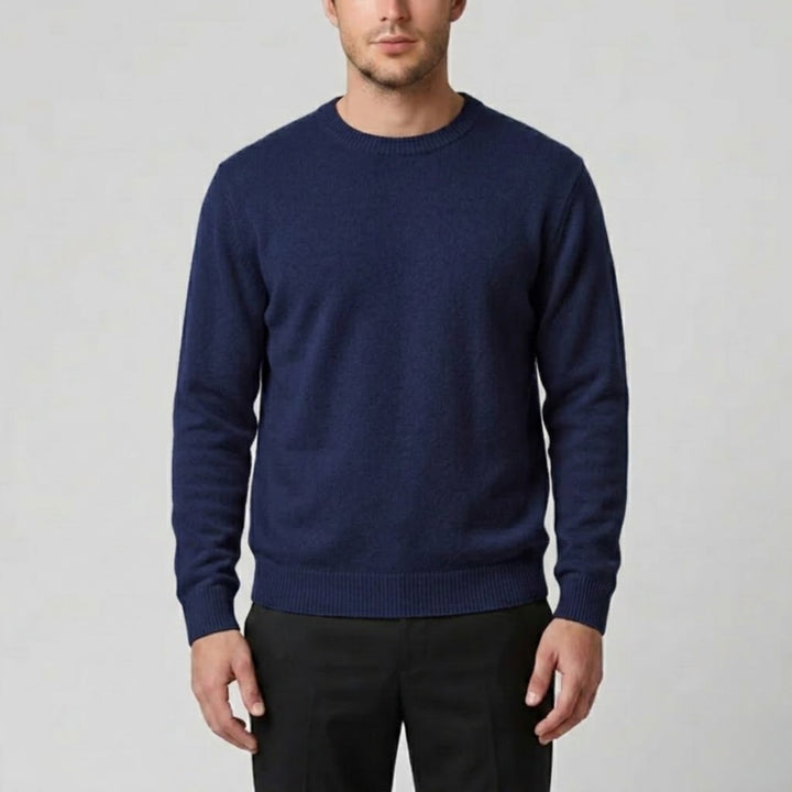Men’s Cashmere Crew Neck Sweater – Relaxed Fit | Olamil