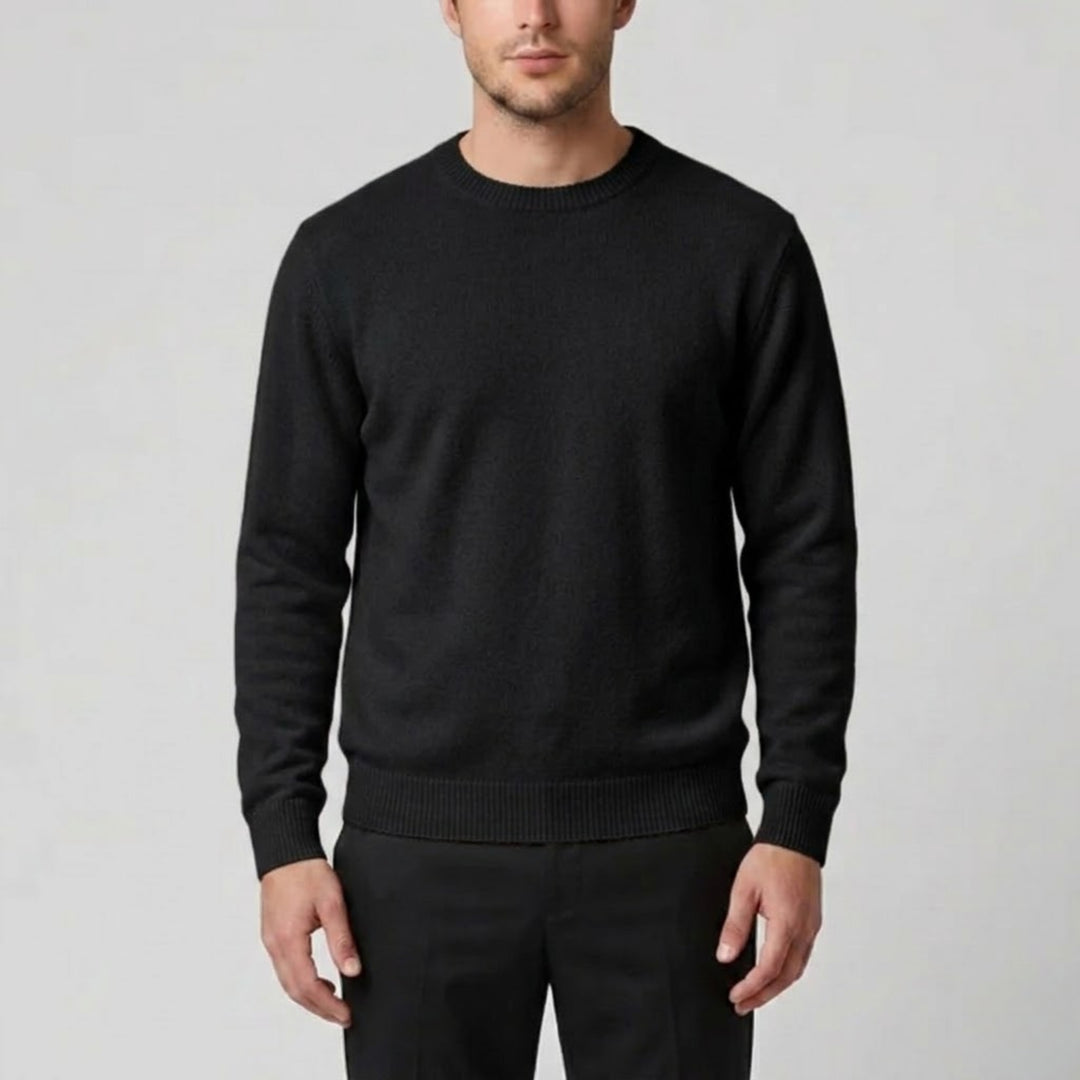 Men’s Cashmere Crew Neck Sweater – Relaxed Fit | Olamil