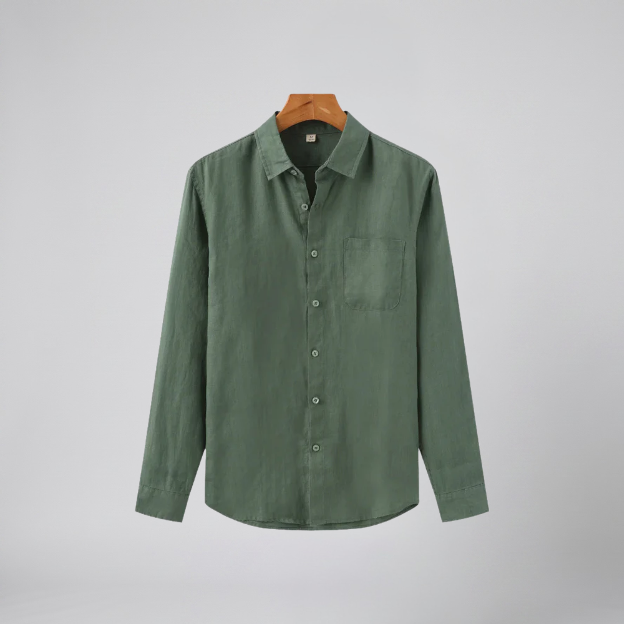 Olamil - Men’s Relaxed Linen Long-Sleeve Shirt