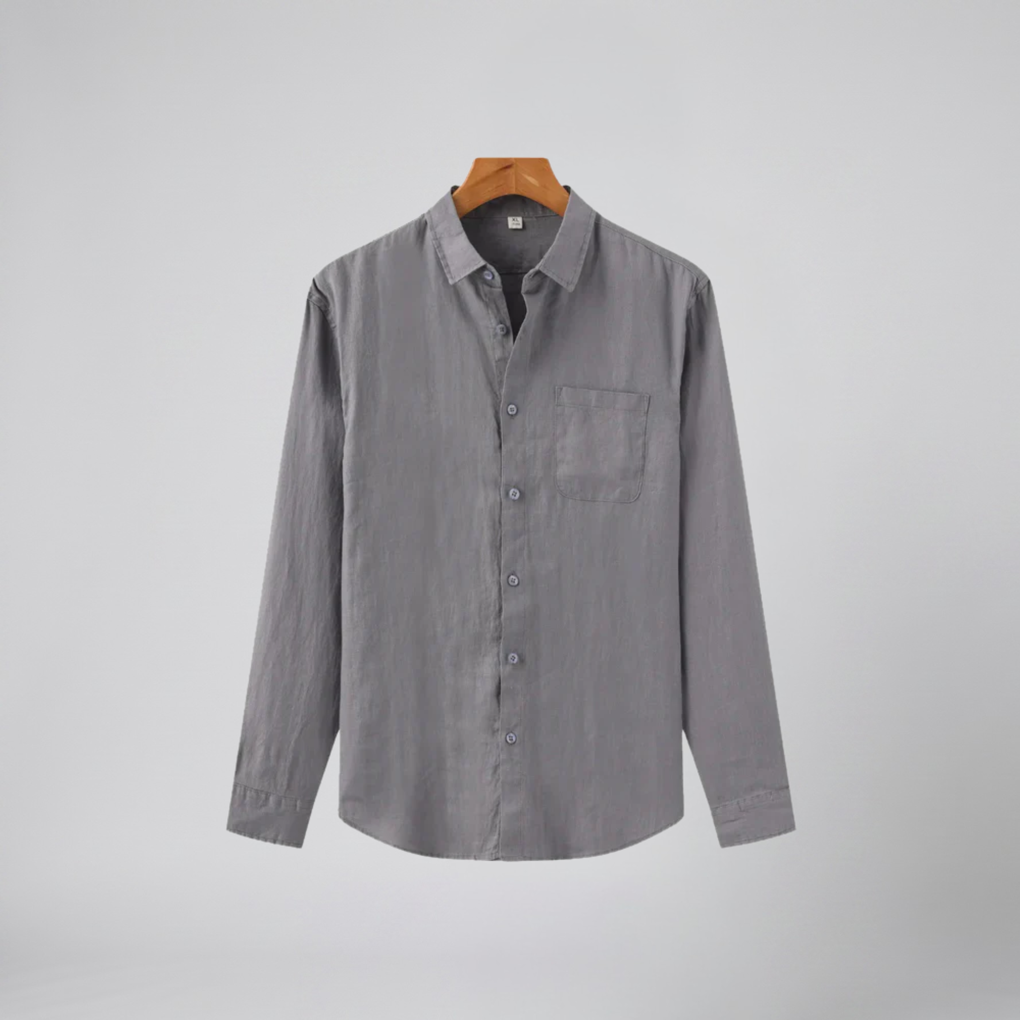 Olamil - Men’s Relaxed Linen Long-Sleeve Shirt