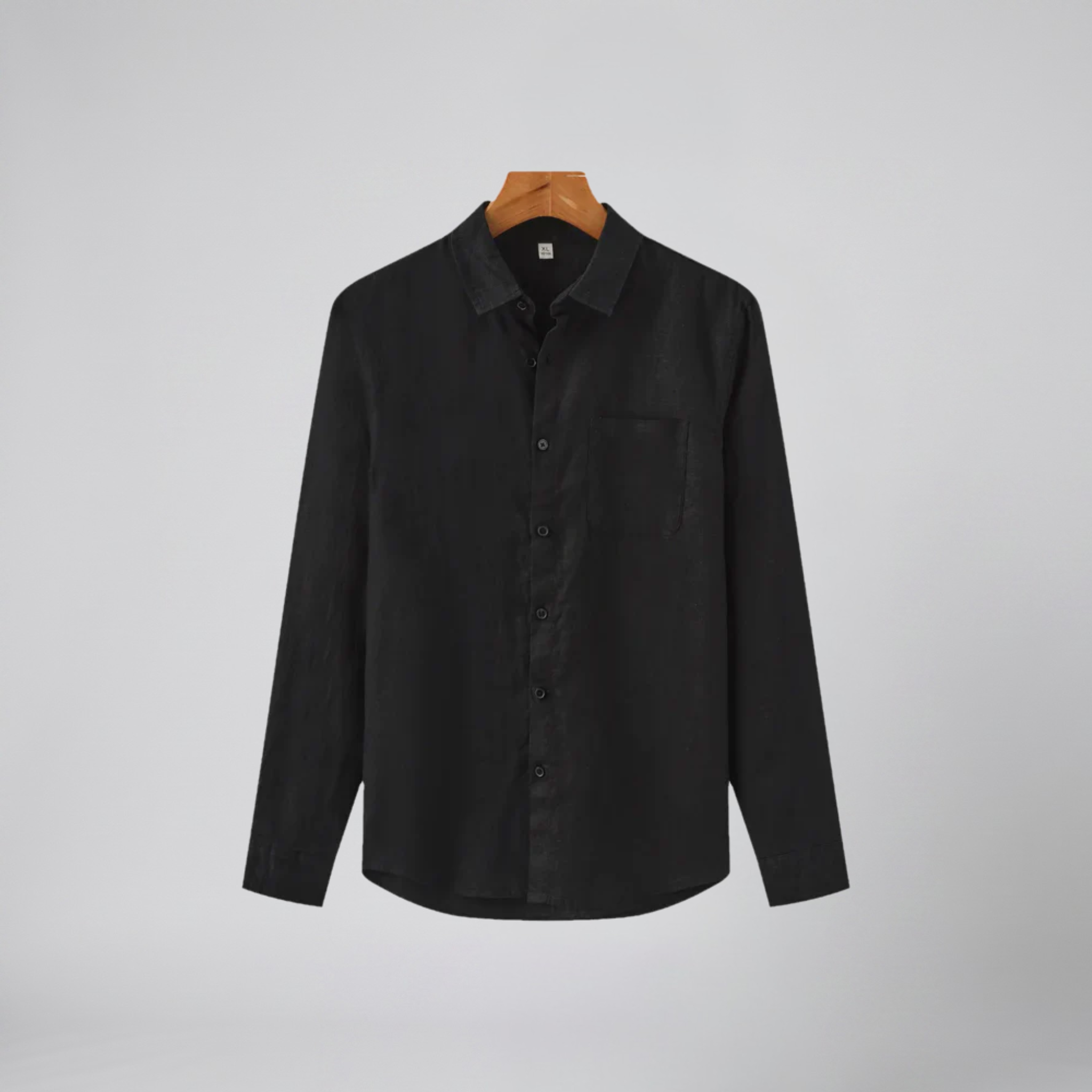 Olamil - Men’s Relaxed Linen Long-Sleeve Shirt