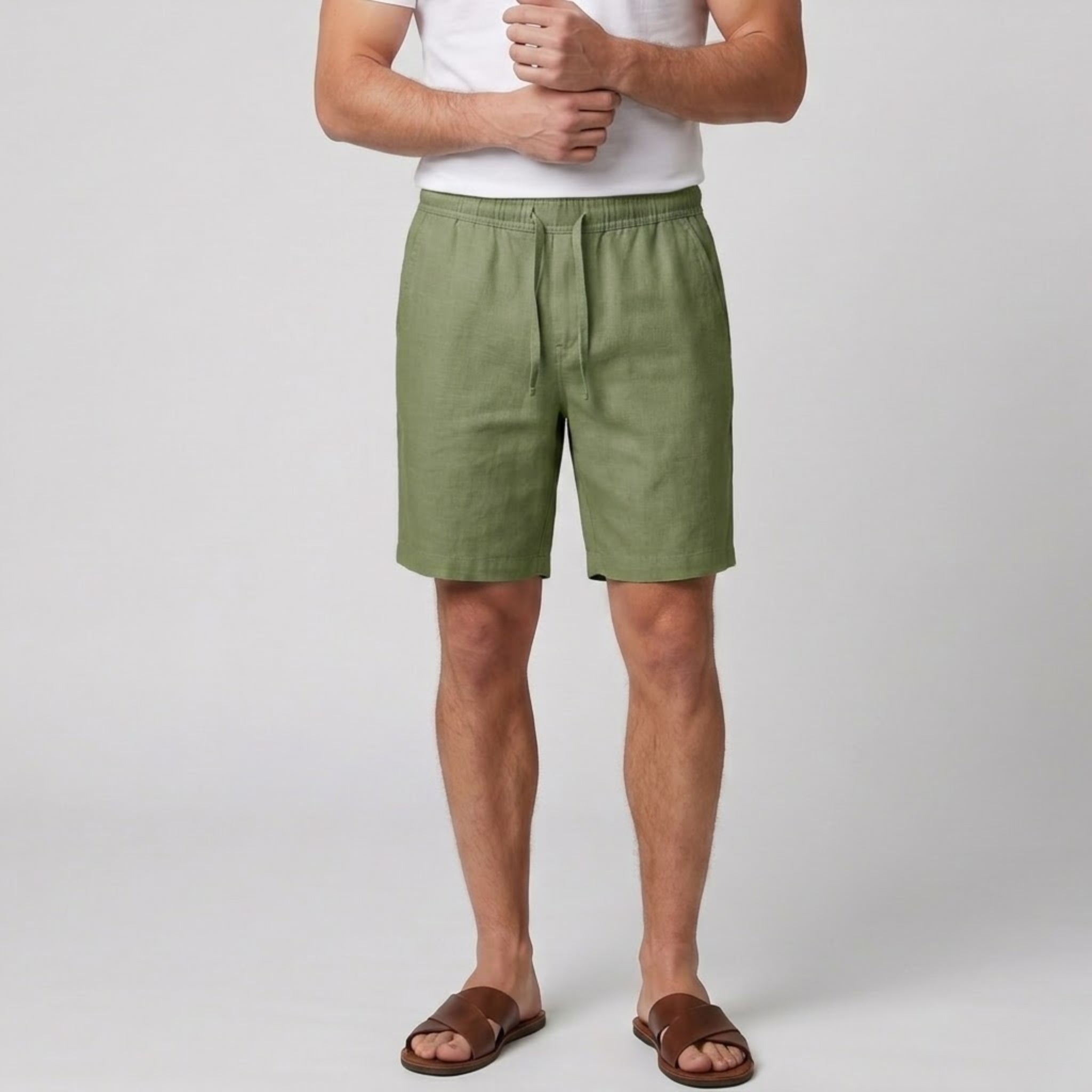 Men’s Relaxed Linen Shorts | Olamil