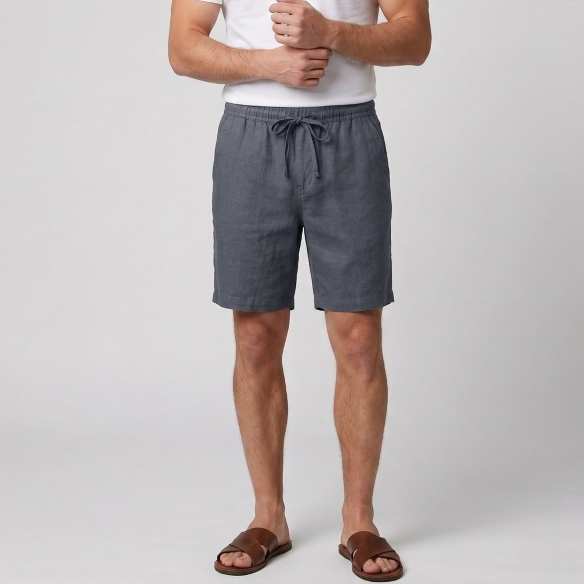Men’s Relaxed Linen Shorts | Olamil