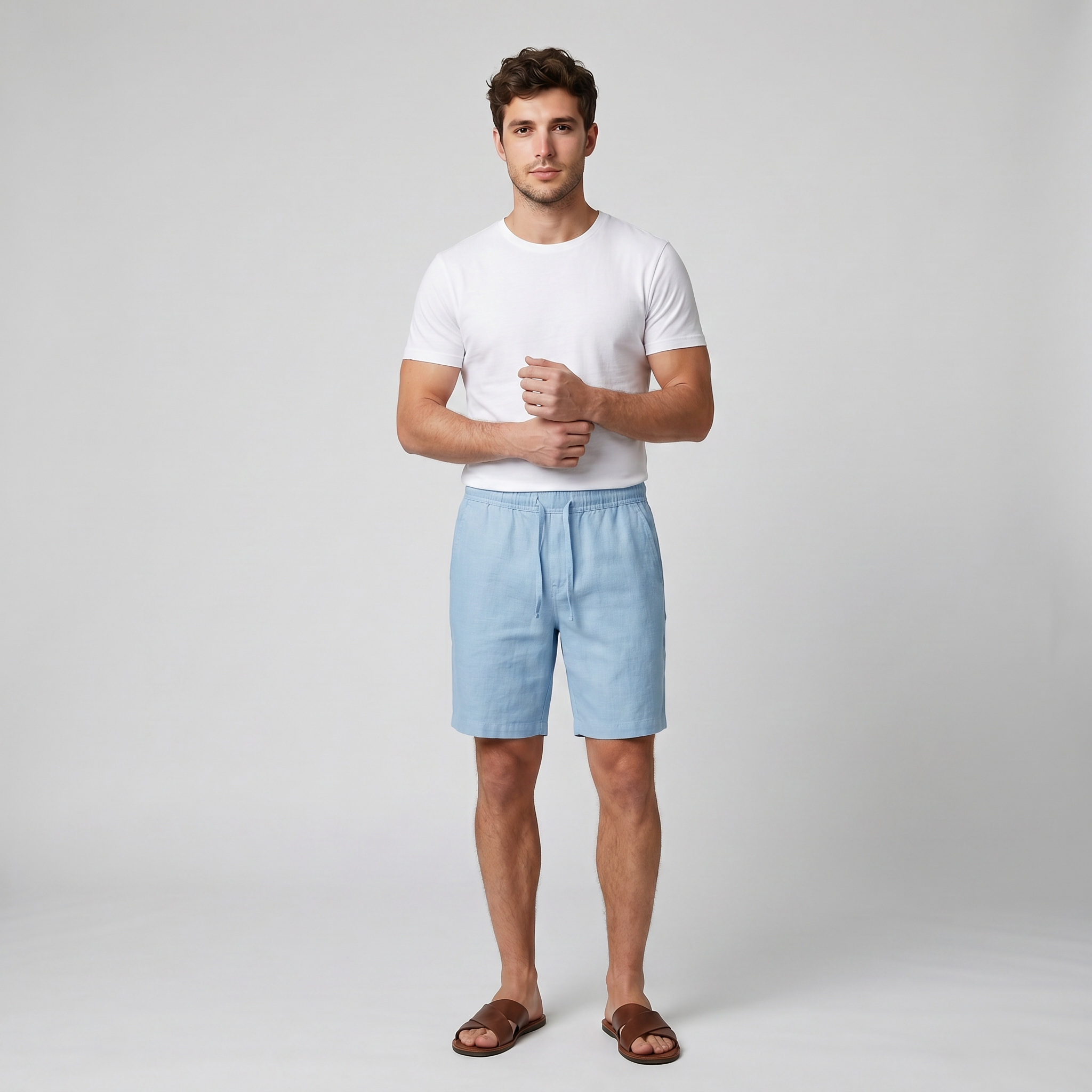 Olamil - Men’s Relaxed Linen Shorts