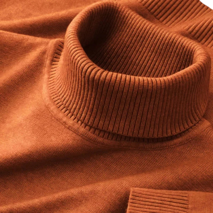 Olamil - Men’s Ribbed Merino Roll Neck Jumper