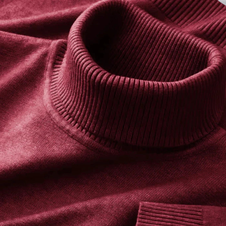 Olamil - Men’s Ribbed Merino Roll Neck Jumper