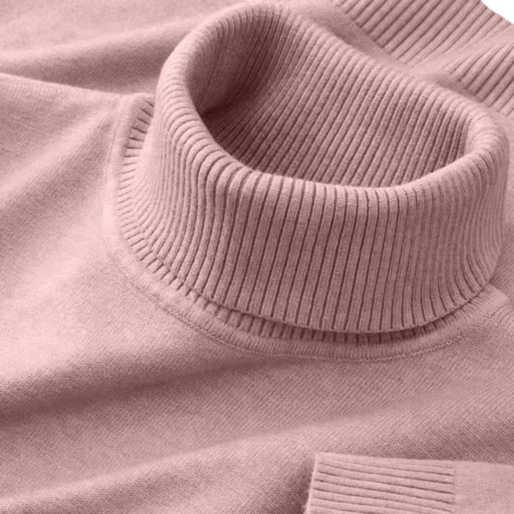 Olamil - Men’s Ribbed Merino Roll Neck Jumper